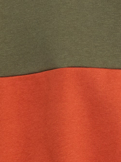 Sweatshirt com capuz color-block - Kiabi