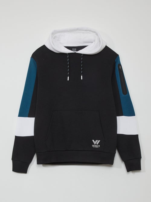 Sweatshirt com capuz color-block - Kiabi