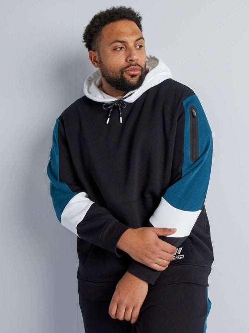 Sweatshirt com capuz color-block - Kiabi