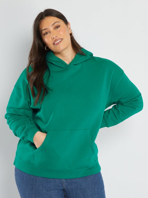 Sweatshirt com capuz com bolso canguru - Kiabi