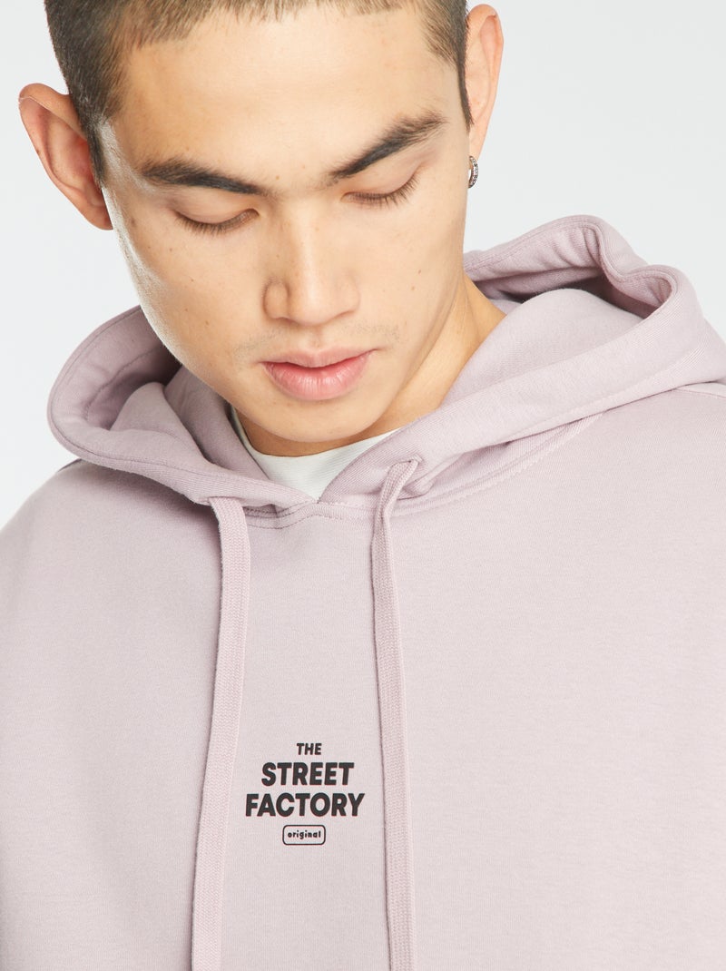 Sweatshirt com capuz com bolso canguru VIOLETA - Kiabi