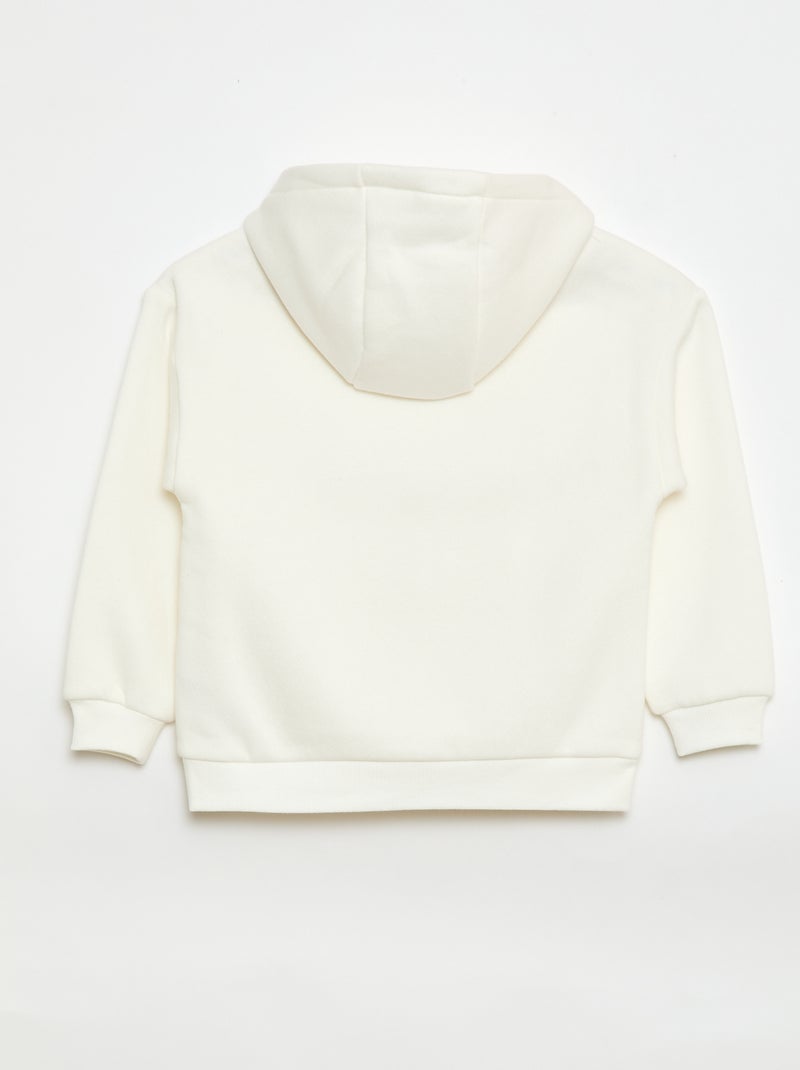 Sweatshirt com capuz com corte loose Bege - Kiabi