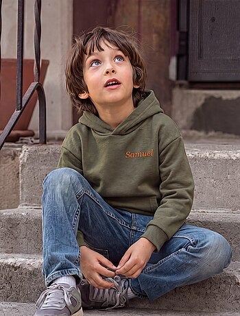 Sweatshirt com capuz com corte loose