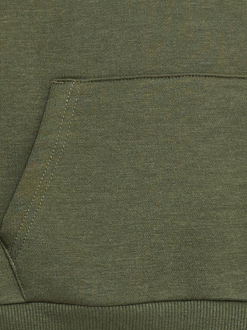 Sweatshirt com capuz com corte loose Verde - Kiabi