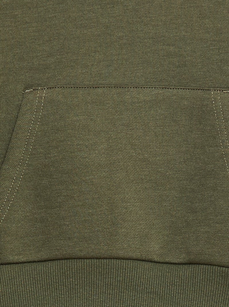 Sweatshirt com capuz com corte loose Verde - Kiabi