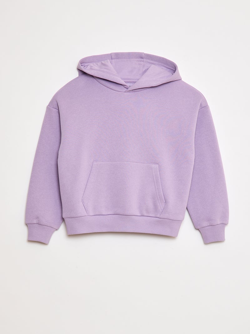 Sweatshirt com capuz com corte loose Violeta - Kiabi