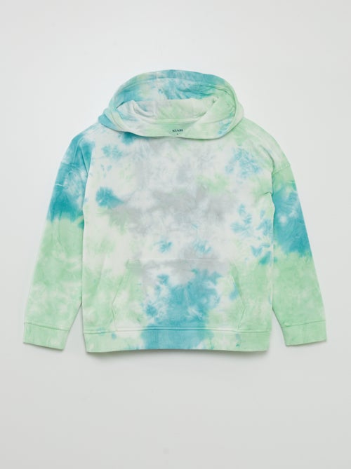 Sweatshirt com capuz com efeito tie and dye - Kiabi