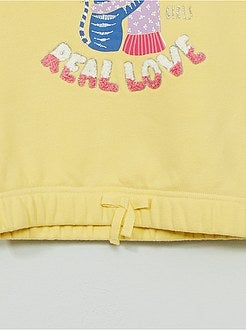 Sweatshirt com capuz com estampado de fantasia - Kiabi