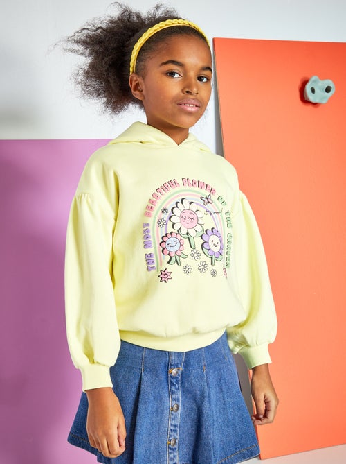 Sweatshirt com capuz com estampado de fantasia - Kiabi