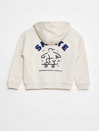 Sweatshirt com capuz com estampado 'skate'