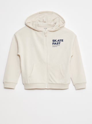 Sweatshirt com capuz com estampado 'skate'