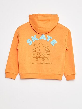 Sweatshirt com capuz com estampado 'skate'