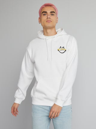 Sweatshirt com capuz com estampado 'SmileyWorld'
