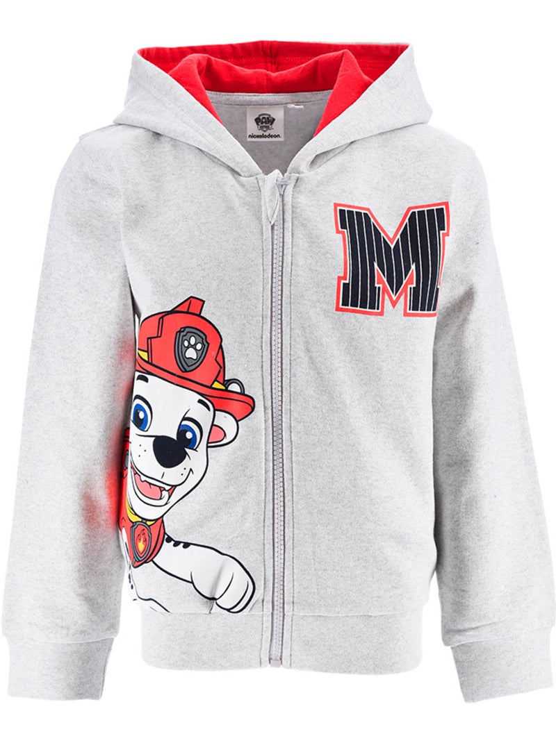 Sweatshirt com capuz com fecho paw patrol cinzento menino | licença oficial Cinza - Kiabi