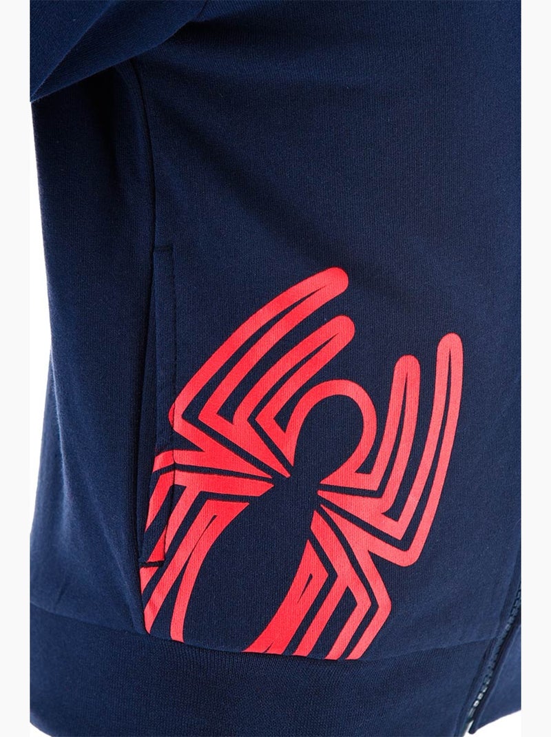 Sweatshirt com capuz com fecho spider-man azul menino | licença oficial Azul - Kiabi