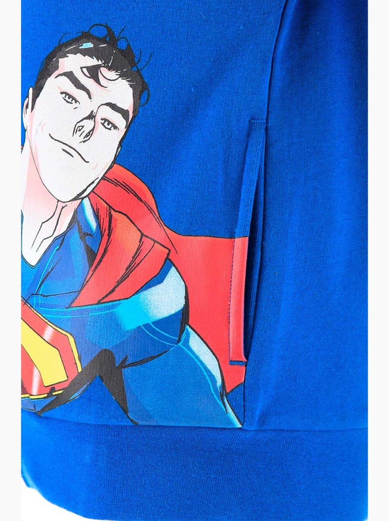 Sweatshirt com capuz com fecho superman azul menino | licença oficial Azul - Kiabi