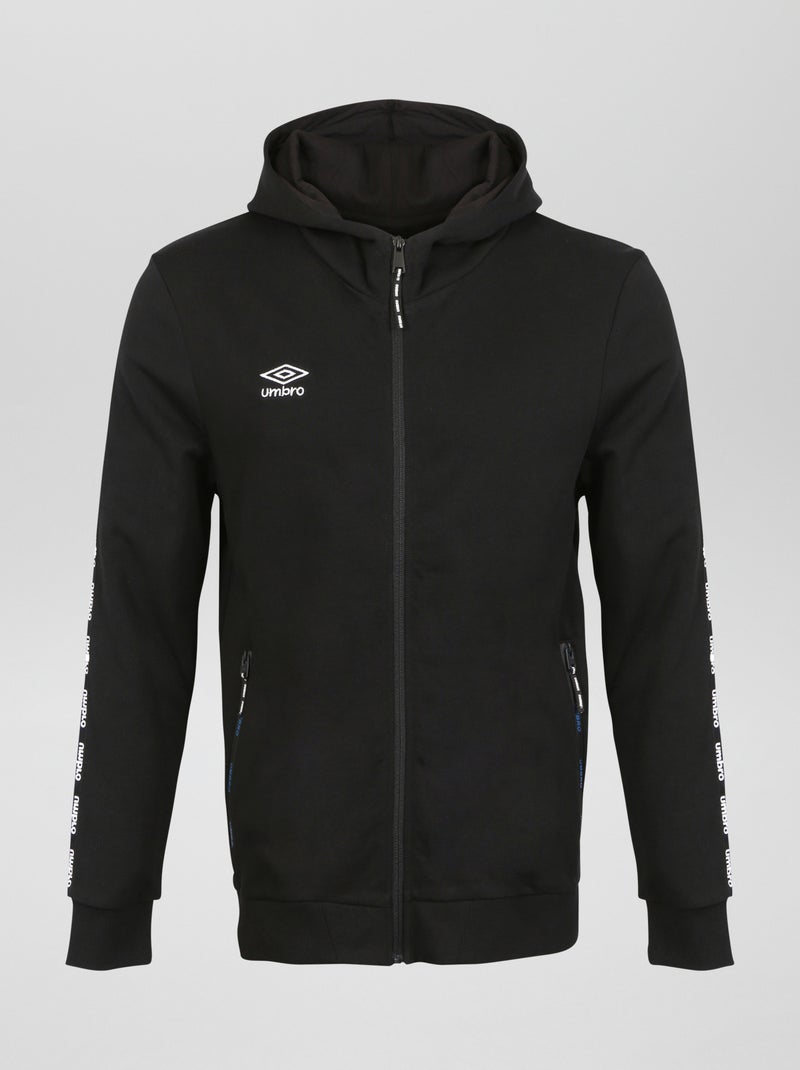 Sweatshirt com capuz com fecho 'Umbro' PRETO - Kiabi