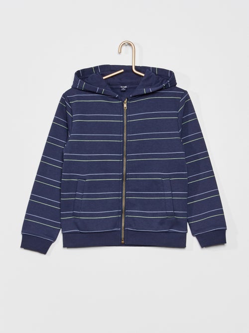 Sweatshirt com capuz com motivo às riscas - Kiabi