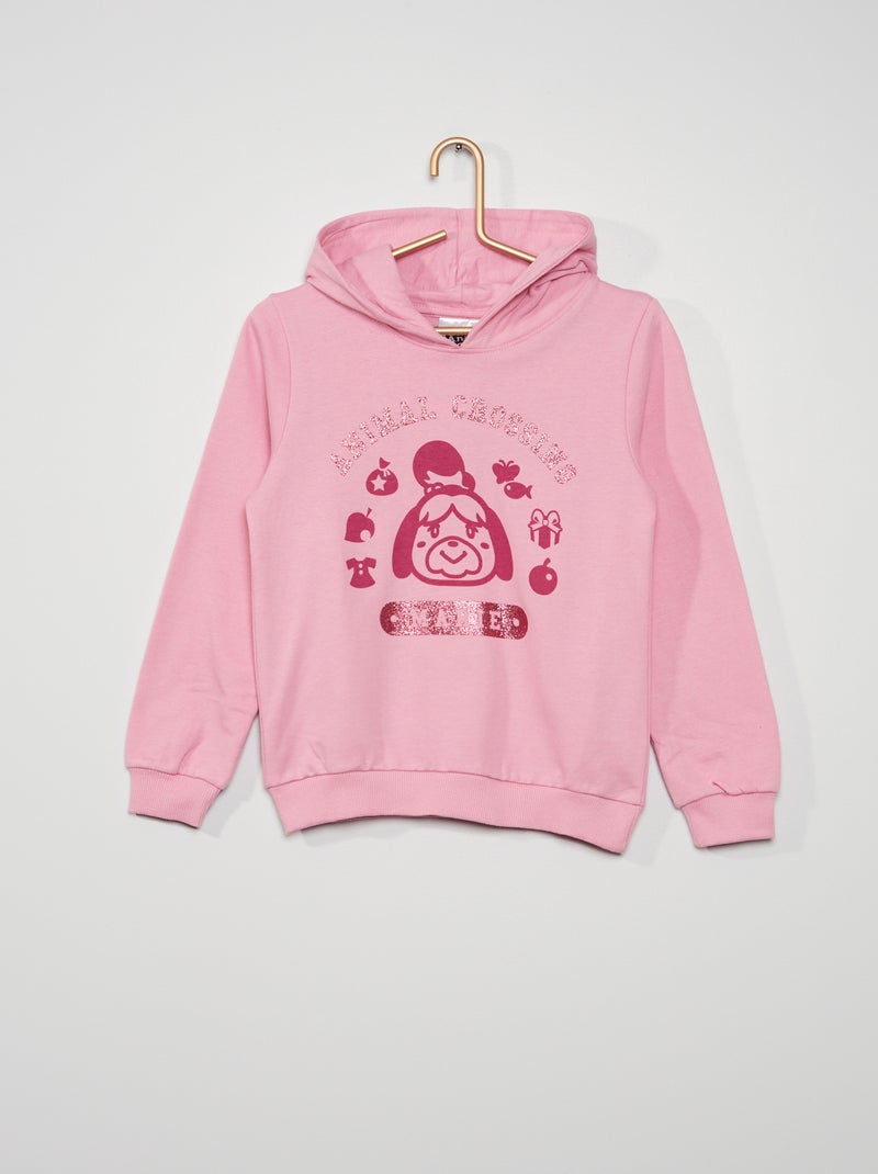Sweatshirt com capuz cor-de-rosa VIOLETA - Kiabi