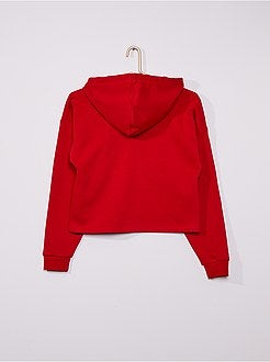 Sweatshirt com capuz 'coração' - Kiabi