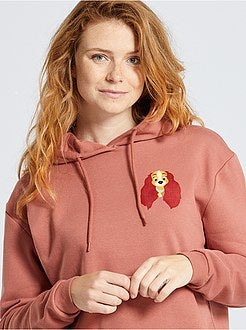 Sweatshirt com capuz  'Dama' e 'O Vagabundo' - Kiabi