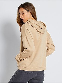 Sweatshirt com capuz de conceção ecológica - Kiabi