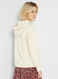 Sweatshirt com capuz de conceção ecológica - Kiabi