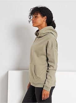 Sweatshirt com capuz de conceção ecológica - Kiabi