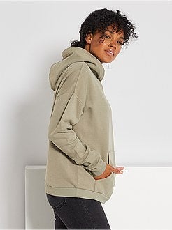 Sweatshirt com capuz de conceção ecológica - Kiabi