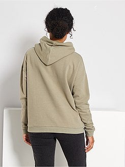 Sweatshirt com capuz de conceção ecológica - Kiabi