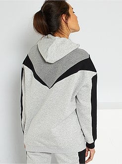 Sweatshirt com capuz de conceção ecológica - Kiabi