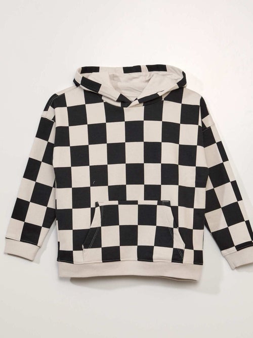 Sweatshirt com capuz de efeito loose e bolso canguru - Kiabi