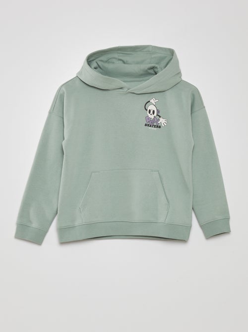 Sweatshirt com capuz de efeito loose e bolso canguru - Kiabi