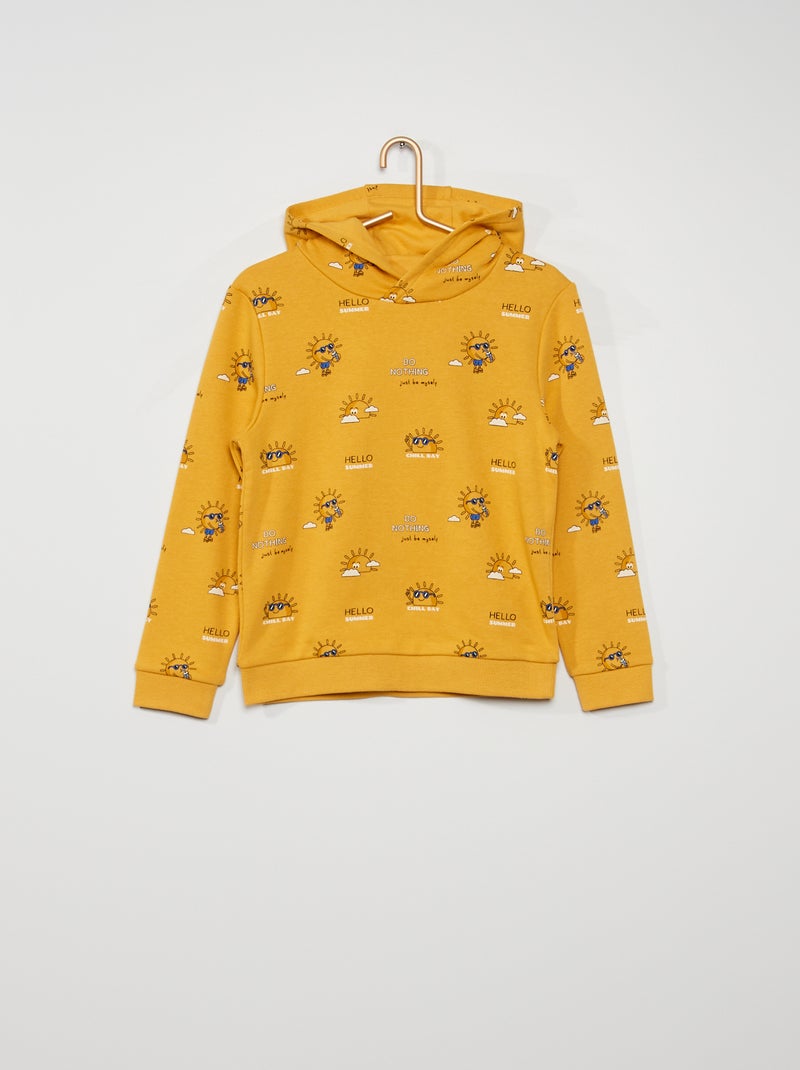 Sweatshirt com capuz de fantasia AMARELO - Kiabi
