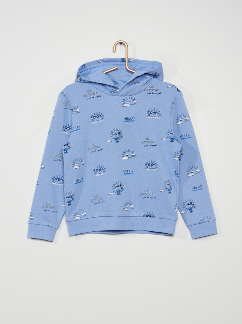 Sweatshirt com capuz de fantasia AZUL - Kiabi