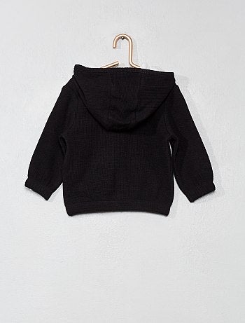 Sweatshirt com capuz de malha em relevo - Kiabi