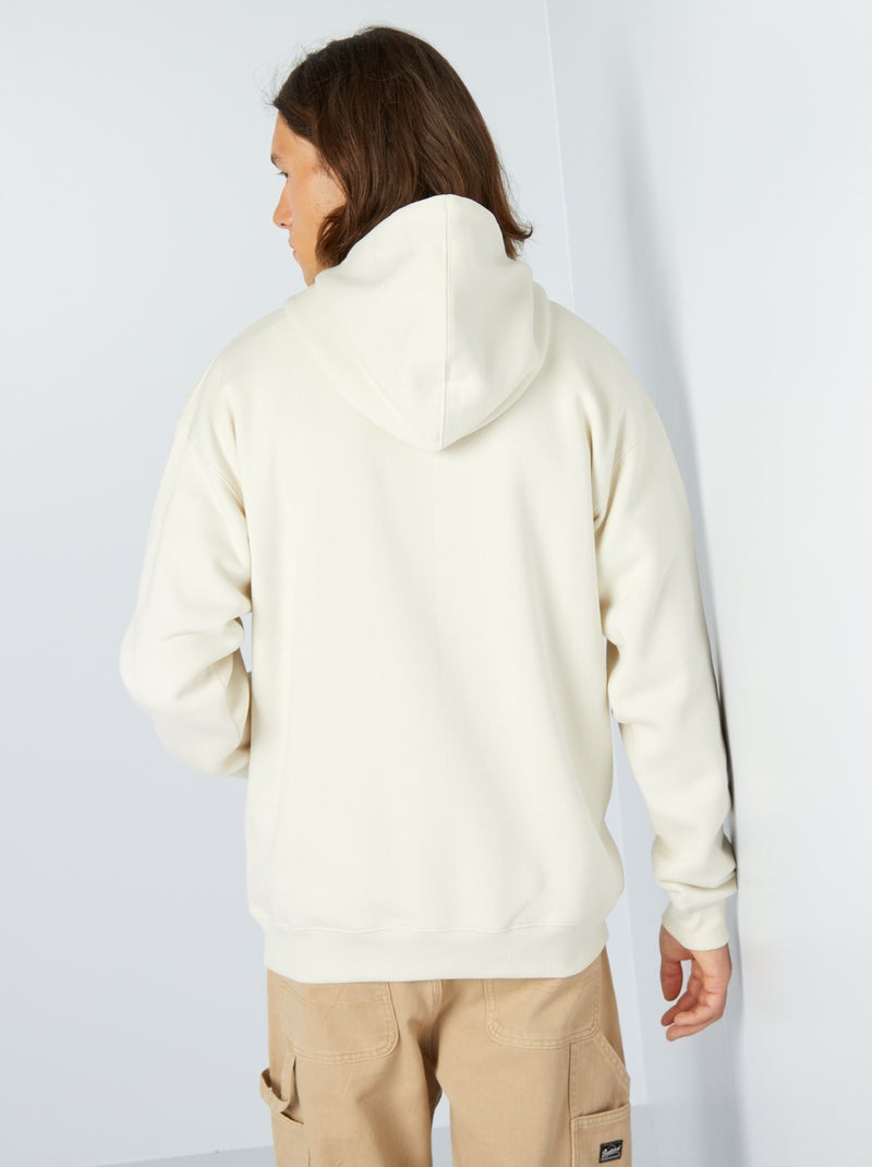 Sweatshirt com capuz 'Deathnote' BRANCO - Kiabi
