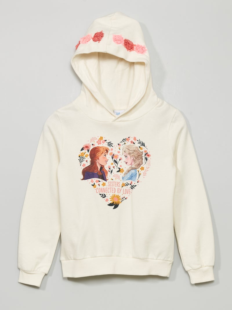 Sweatshirt com capuz 'Disney' BRANCO - Kiabi