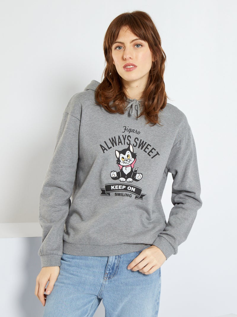 Sweatshirt com capuz 'Disney' CINZA - Kiabi