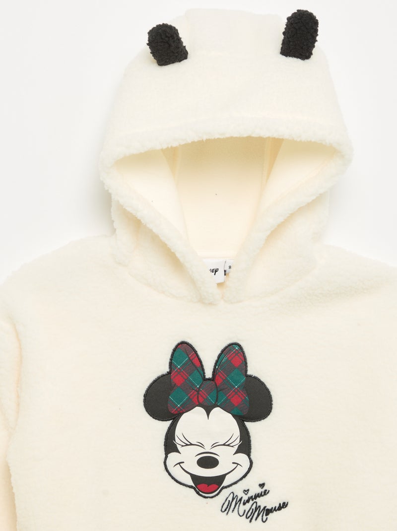 Sweatshirt com capuz \'Disney\' \'Minnie\' Branco - Kiabi