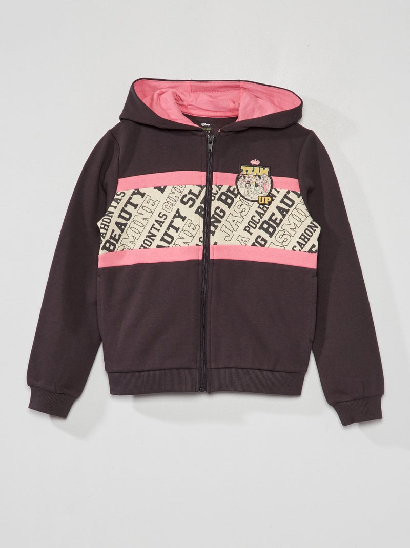 Sweatshirt com capuz 'Disney Princesse' CINZA - Kiabi