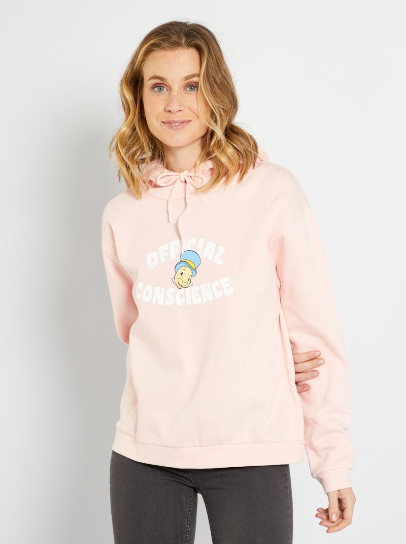 Sweatshirt com capuz 'Disney' ROSA - Kiabi