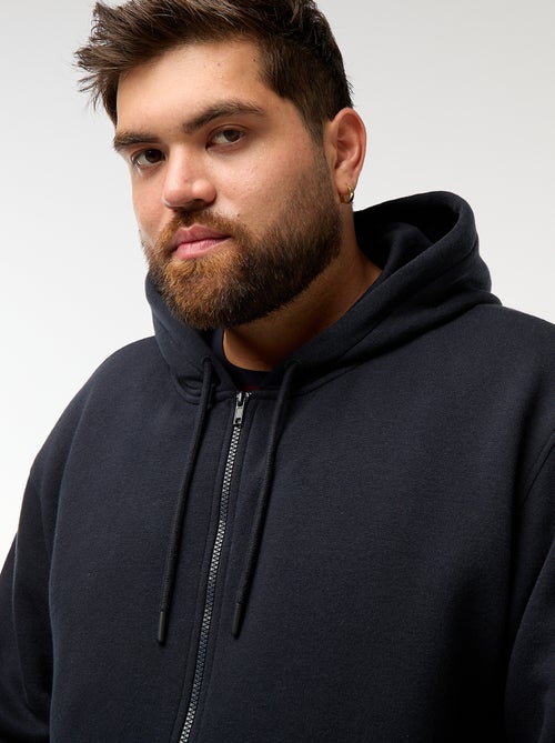 Sweatshirt com capuz e abertura com fecho - Kiabi