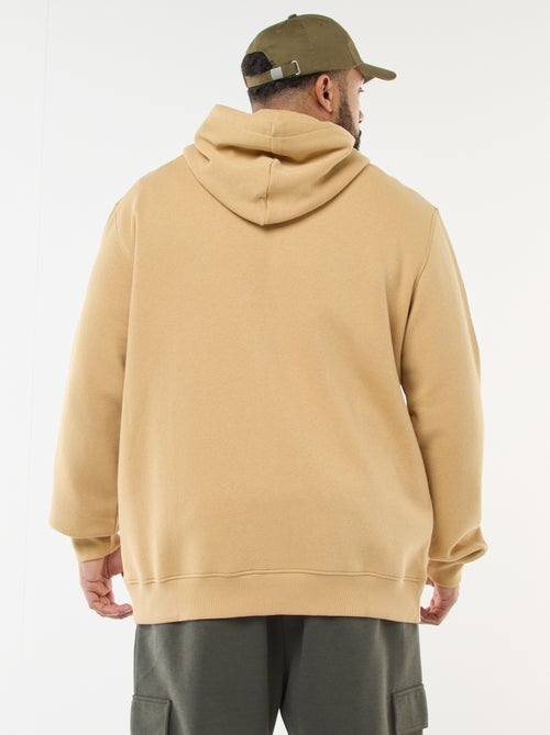 Sweatshirt com capuz e abertura com fecho - Kiabi