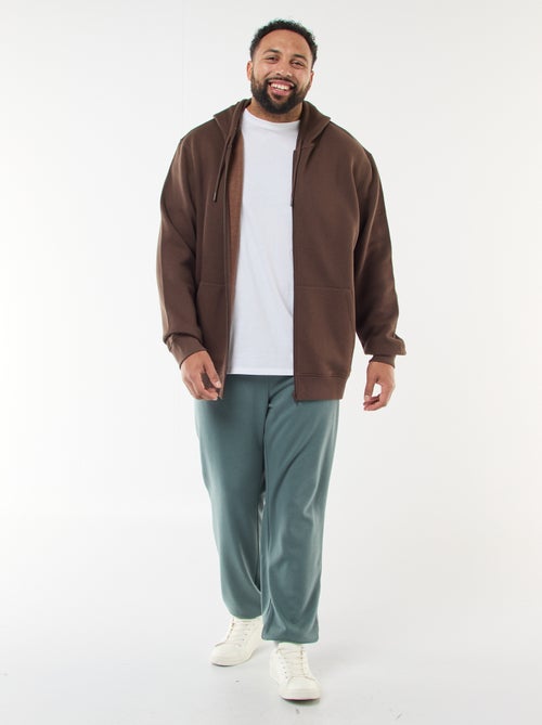 Sweatshirt com capuz e abertura com fecho - Kiabi