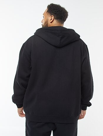 Sweatshirt com capuz e abertura com fecho