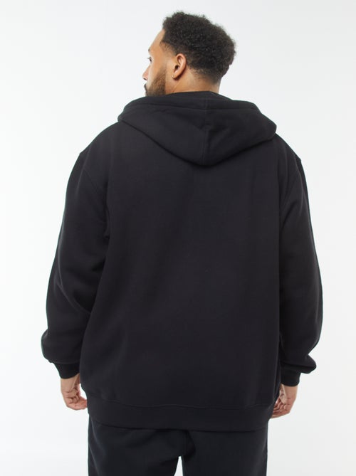 Sweatshirt com capuz e abertura com fecho - Kiabi