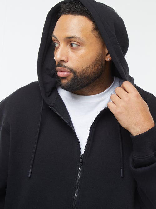 Sweatshirt com capuz e abertura com fecho - Kiabi