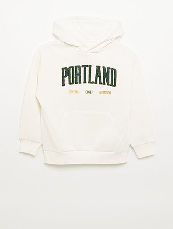 Sweatshirt com capuz e bolso canguru