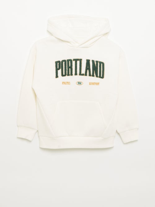 Sweatshirt com capuz e bolso canguru - Kiabi